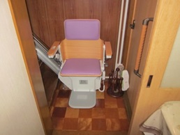 いす式階段昇降機　タスカルアルーラ設置後1